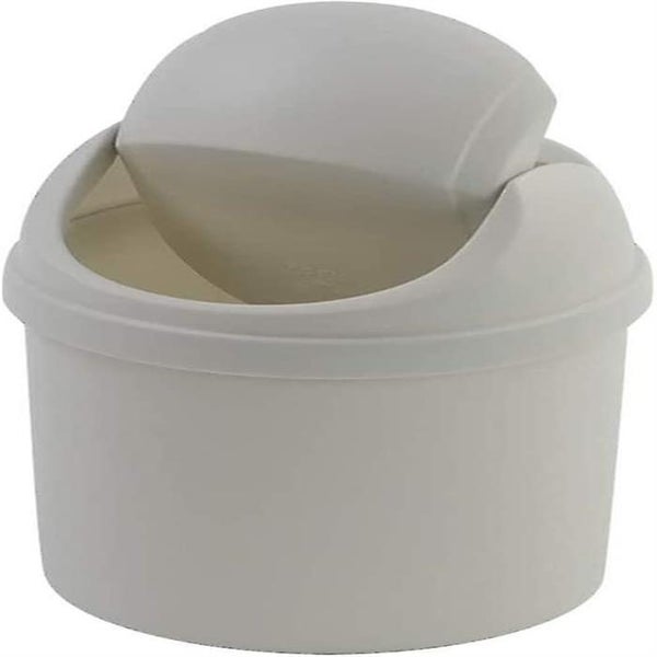 Plastic Mini Trash Can With Swing-top Lid, 0.7 Gallon (pink) Carousel 2