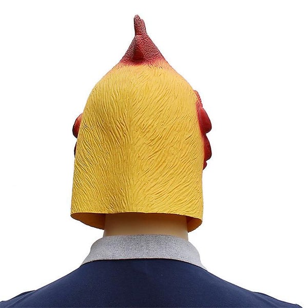 Chicken Head Mask Halloween Decor Mask Carnival Masquerade Animal Headgear Roo Carousel 5
