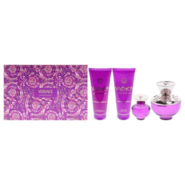 Versace Dylan Purple by Versace for Women - 4 Pc Gift Set 3.4oz EDP Spray, 0.... Carousel 1