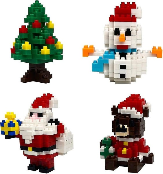 4 Pcs Christmas Building Block Toys For Kids Boys Girls Teens Christmas Stocki Carousel 1
