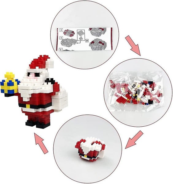 4 Pcs Christmas Building Block Toys For Kids Boys Girls Teens Christmas Stocki Carousel 2
