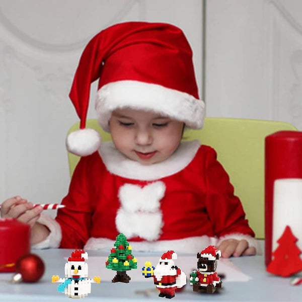 4 Pcs Christmas Building Block Toys For Kids Boys Girls Teens Christmas Stocki Carousel 5