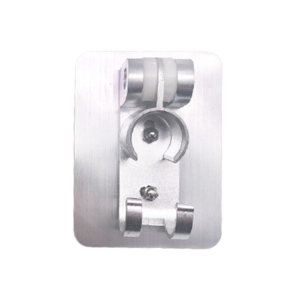 Aluminum Shower Holder With Double Hook Adjustable Punch-free Bathroom Shower He Carousel 1