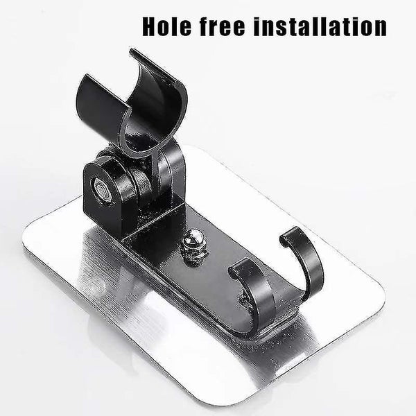 Aluminum Shower Holder With Double Hook Adjustable Punch-free Bathroom Shower He Carousel 5