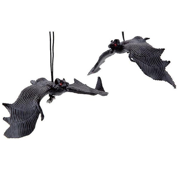 12pcs Halloween Bat for Spooky Halloween Decorations - Perfect for Haunted House Carousel 1