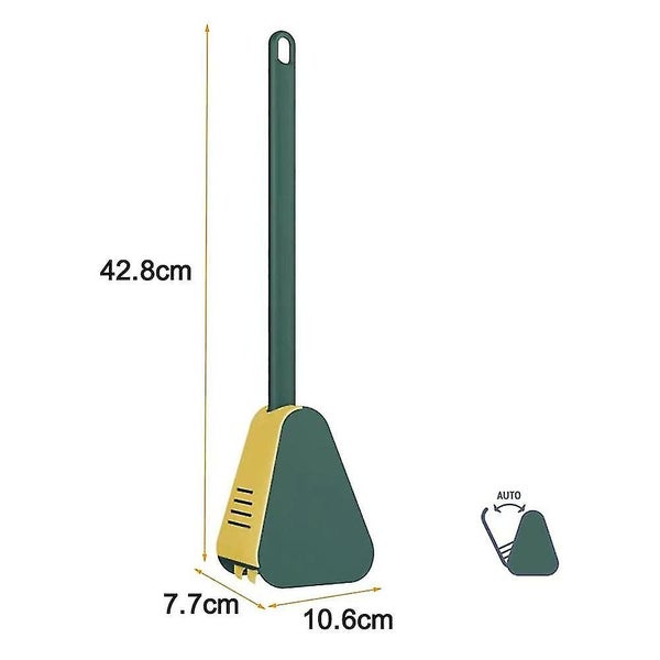 Golf Toilet Brush with Holder - Flexible Long Handled Silicone Toilet Bowl Brush Carousel 5