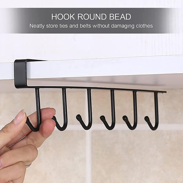 Cup Holder Under Cabinet 2 Pack Mug Hanger Shelf Cupkitchen Under Cup Board Mu Carousel 4