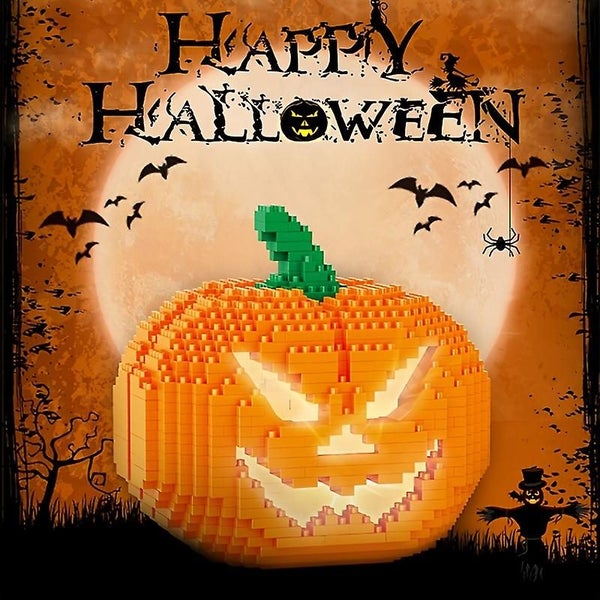 Create Magical Halloween Scenes With This Illuminated Pumpkin Building Blocks Carousel 2