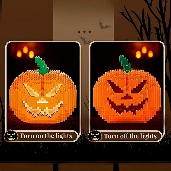 Create Magical Halloween Scenes With This Illuminated Pumpkin Building Blocks Carousel 5
