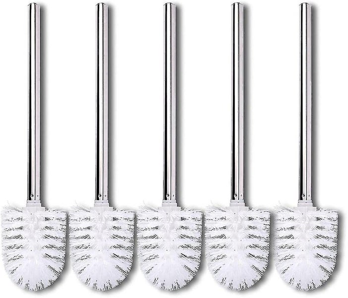 2pcs Toilet Brush Black Brush Head With Stainless Steel Handle Carousel 1