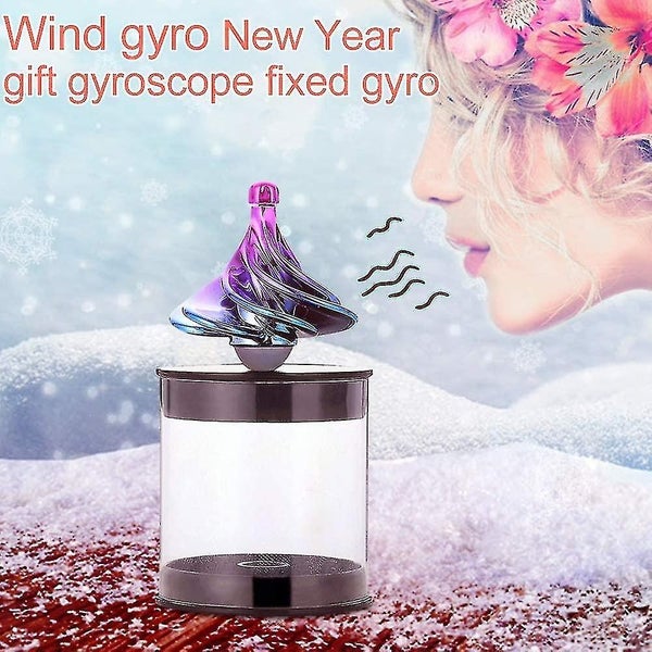 Wind Gyro Spinning Gyro Desktop Gyro Stress Relief Toy For Adults Carousel 5