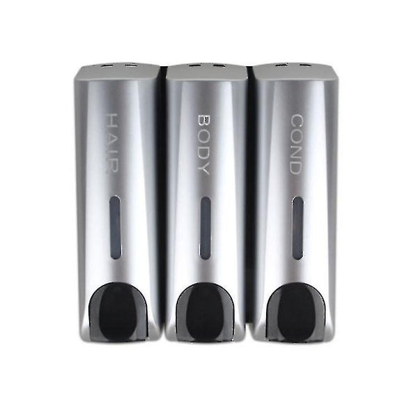 Soap Dispenser 3 Pack Shower Gel Shampoo Conditioner Soap Dispenser Wall Mount Carousel 4