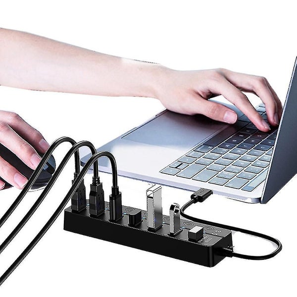 Hub Splitter 3.0usb 7-port Hub Splitter One Drag Seven Ex tender Independent K Carousel 2