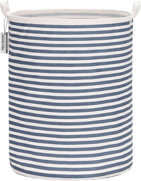Waterproof Coated Cotton Fabric Folding Laundry Basket Burlap Storage Basket Sty Carousel 1