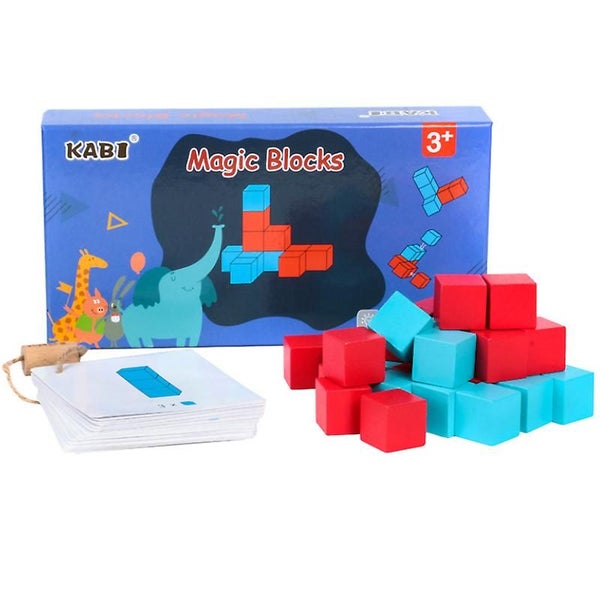 Educational Training Math Toy Three-dimensional Block Building Block Puzzle Carousel 1