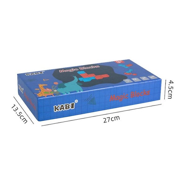 Educational Training Math Toy Three-dimensional Block Building Block Puzzle Carousel 5