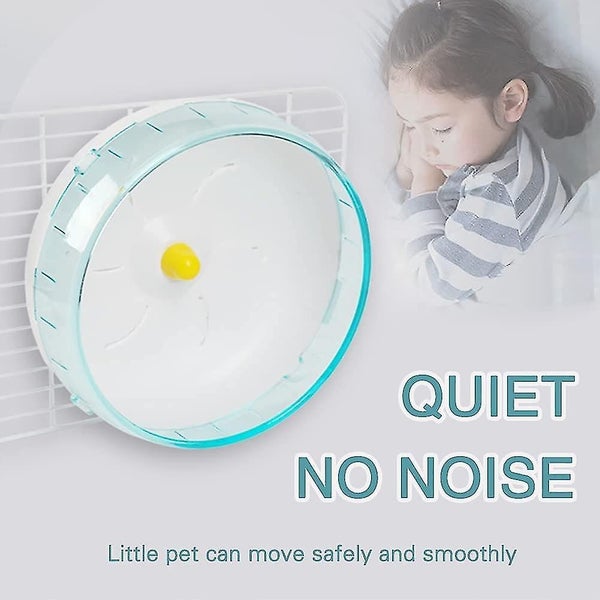 Plastic Small Animal Exercise Wheel - 6.75 Quiet Wheel for Hamsters, Hedgehogs, Carousel 2