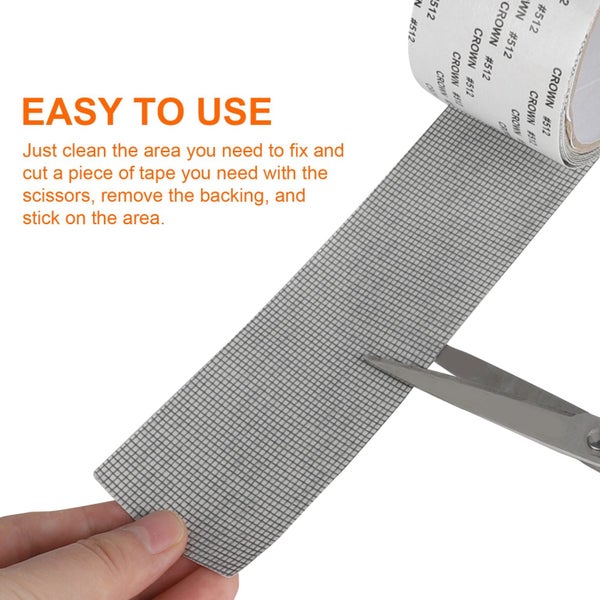 2pcs Window Screen Repair Kit Tape, Strong Adhesive & Waterproof Fiberglass Carousel 2