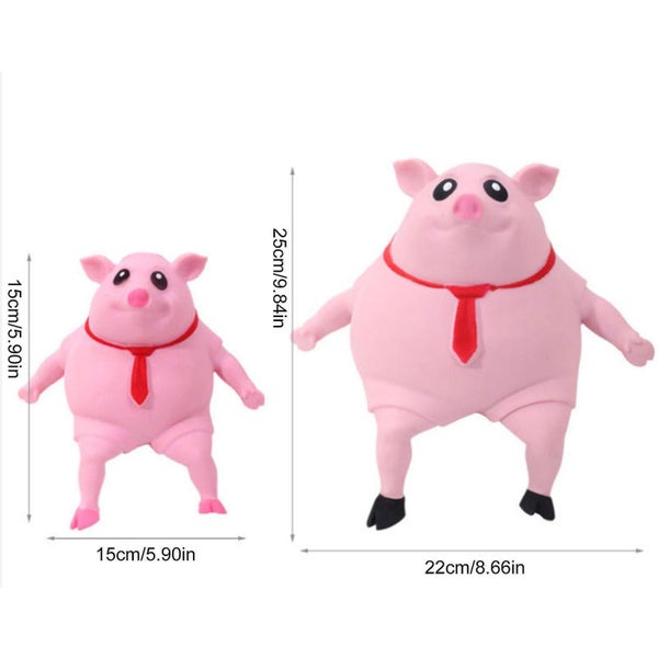 Decompression Toy Pink Pig Squishy Toy Pig Squeeze Pig Man Sensory Stress Toys Carousel 5
