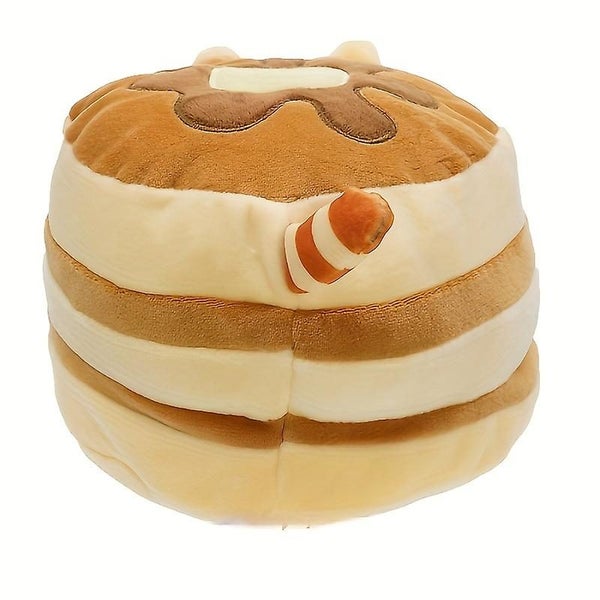 Pancake Cat Plush Cute 5.5 Inch Hamburger Size Soft Kitten Plush Kawaii Cute C Carousel 2