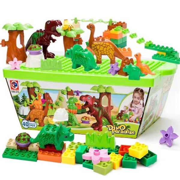 Dinosaur Paradise Assembled Building Blocks Animal Assembled Building Blocks Carousel 1