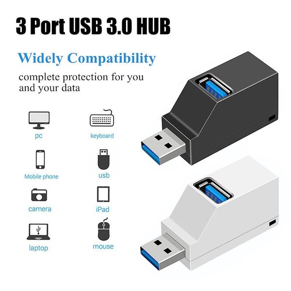 Usb Splitter 2.0 3.0 Hub 3 Port Usb2.0 Hub Splitter Adapter Power Charging Mul Carousel 5