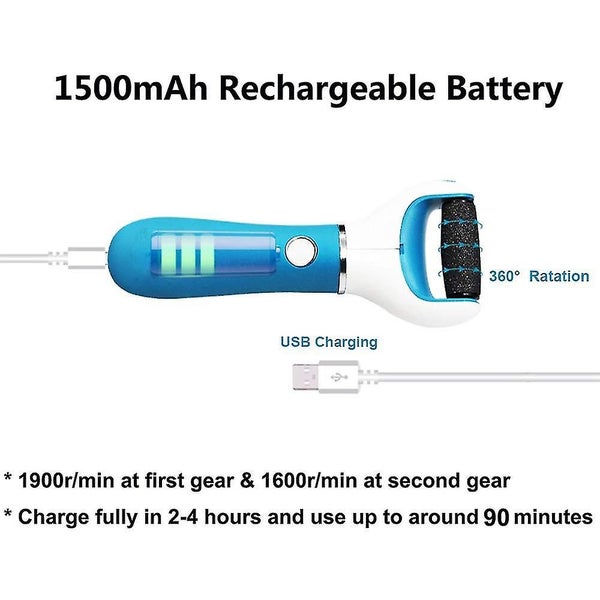 Foot Cleaner - Electric Scar Remover, Rechargeable Foot File, Pedicure Tool Carousel 5