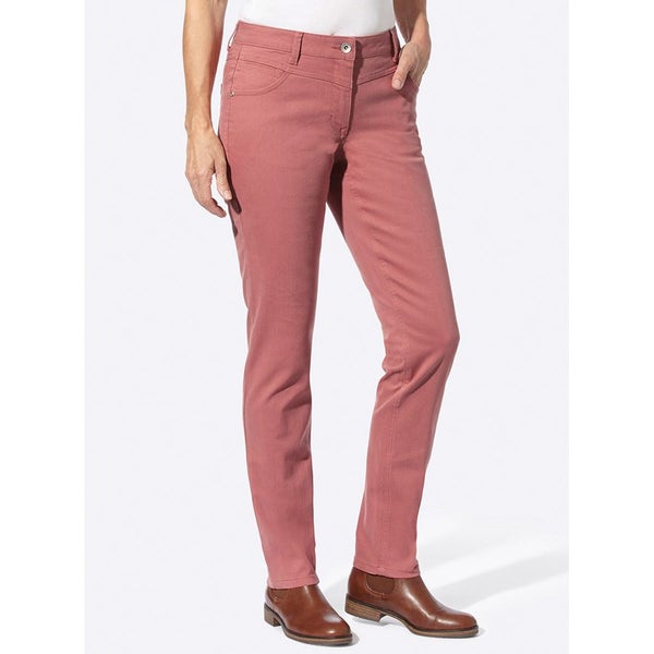 Value Pack 2 x pairs of Coloured jeans - size 12 - 96% cotton - petrol / Rose Carousel 1