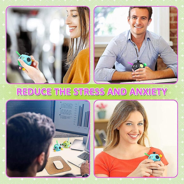 3 Pieces 12 Sided Fidget Toy For Teens And Adults Stress Depression And Anxiety Carousel 2