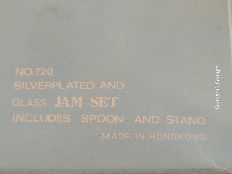 Vintage Silver-plated Jam Set New Old Stock Carousel 4
