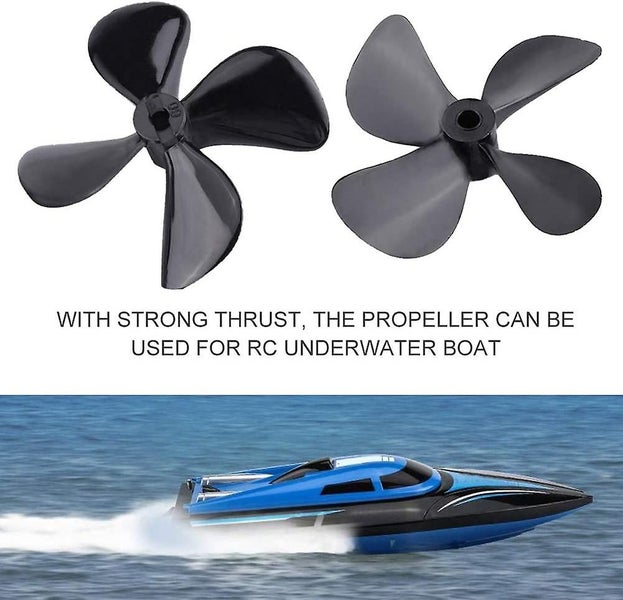 4 Blades For Rc Boat 55mm 4pcs Cw Ccw 4-blade Plastic Propeller For Rc Model Carousel 2