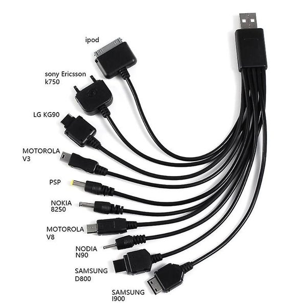 Portable Usb 10 In 1 Charge Cable Multi Charger Cable Compatible With A Wide R Carousel 5