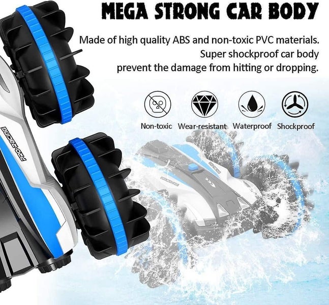 Amphibious Remote Control Car For Kids 2.4 Ghz Remote Control Boat Waterproof Carousel 5