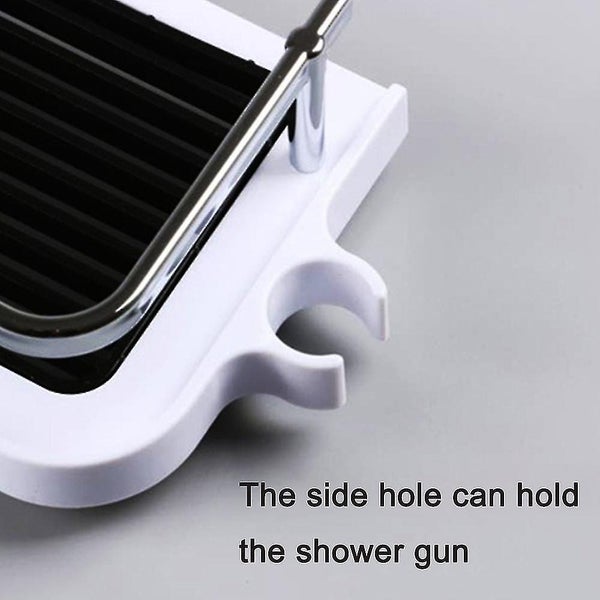 Plastic Shower Shelf Bathroom Shelf Shower Rack Basket, Can Be Assembled Without Carousel 5
