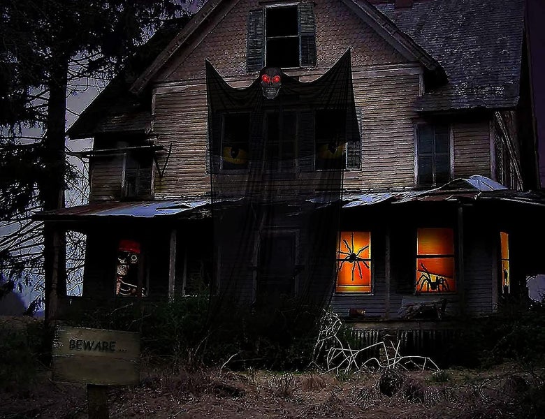 Halloween Ghost Ornament With Led Glowing Eyes For Creepy Indoor And Outdoor Dec Carousel 2