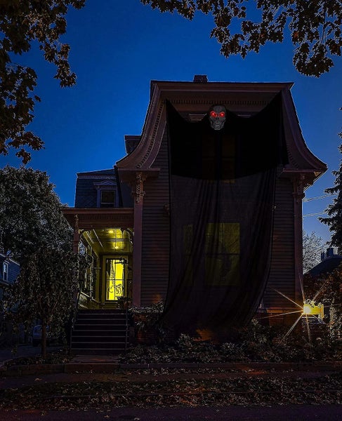 Halloween Ghost Ornament With Led Glowing Eyes For Creepy Indoor And Outdoor Dec Carousel 5