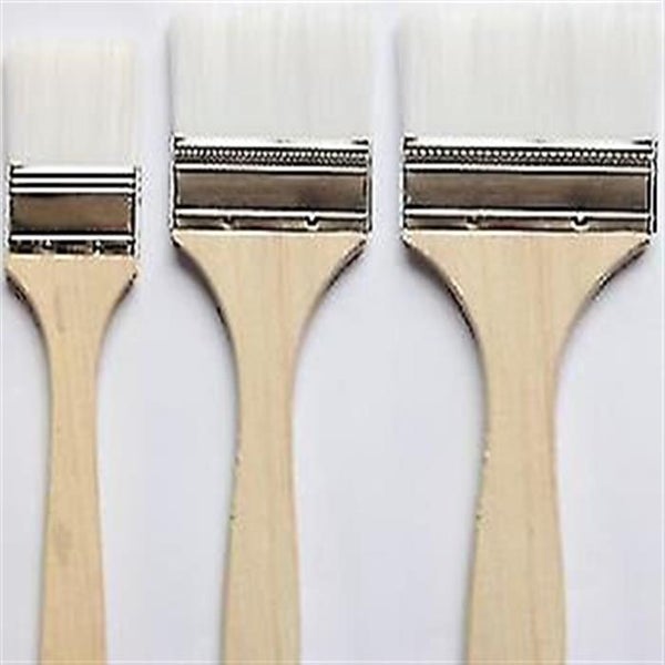 3 Pack Of Variety Size Synthetic Bristle Utility Paint Brushes64189167158530110