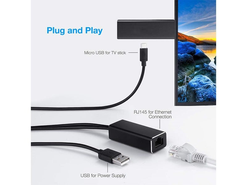 Micro USB to RJ45 Ethernet Network Adapter - Sale Sale NZ Stock Deal Carousel 8