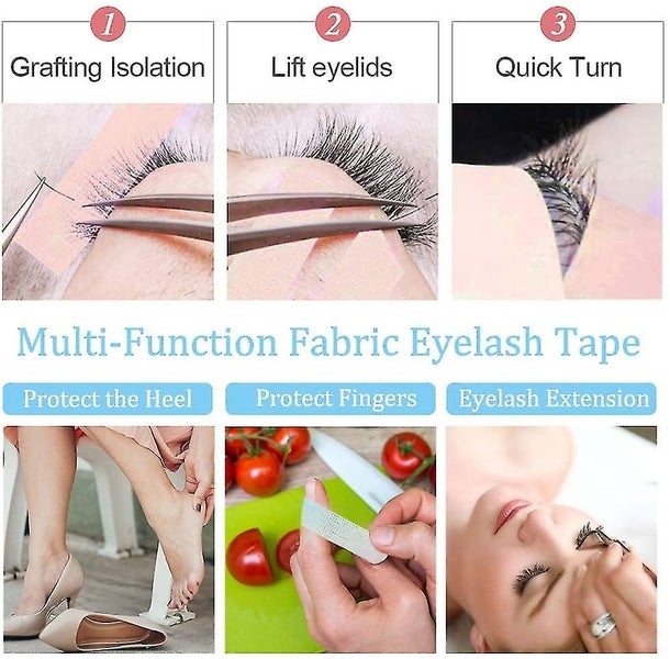 5rolls Lash Tape For Eyelash Extension Breathable Micropore Fabric Non-woven Fab Carousel 5