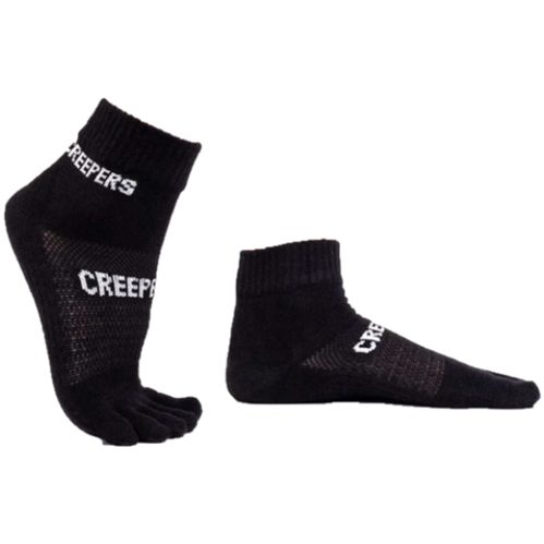 CREEPERS QUARTER CREW MERINO TOE SOCKS 2.0 BLACK LARGE Carousel 1