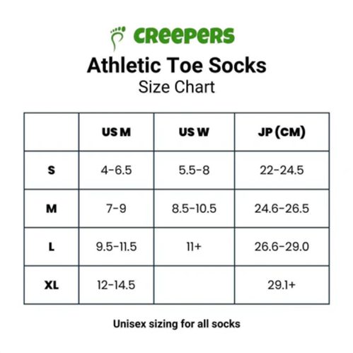 CREEPERS CREW MERINO TOE SOCKS 2.0 BLACK MEDIUM Carousel 2