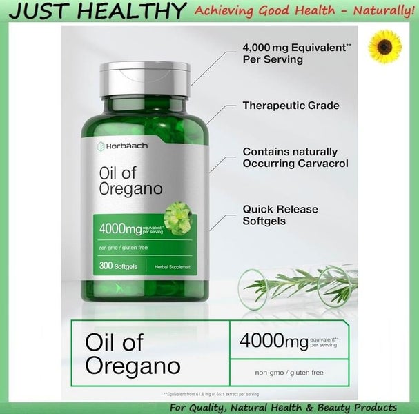 OREGANO OIL - HIGH STRENGTH - 4000 mg - BULK 300 SOFTGELS Carousel 3