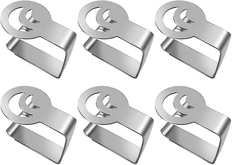 Stainless Steel Tablecloth Clip - Outdoor Adjustable Tablecloth Clamp (6 Pieces) Carousel 1