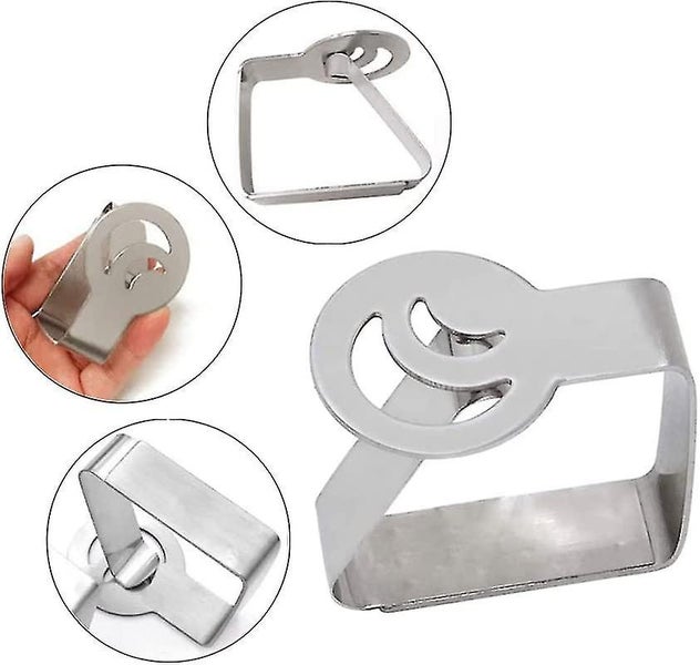 Stainless Steel Tablecloth Clip - Outdoor Adjustable Tablecloth Clamp (6 Pieces) Carousel 5