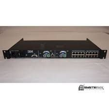 IBM 16-Ports Rack Mountable KVM switch PS/2 CAT5 Carousel 1