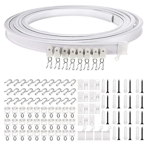 Curtain Track Set Bendable Ceiling Curved Curtain Track Flex ible Ceiling Curt Carousel 1