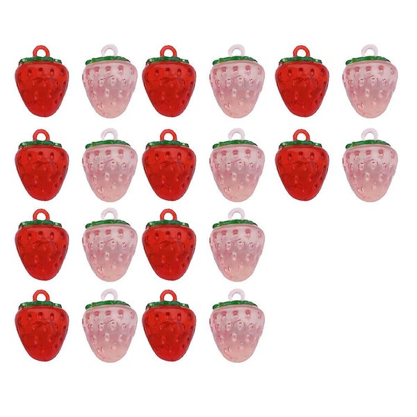 Strawberry Pendant Resin 3d Hanging Pendant Ornament For Diy Jewelry Making Acce Carousel 1