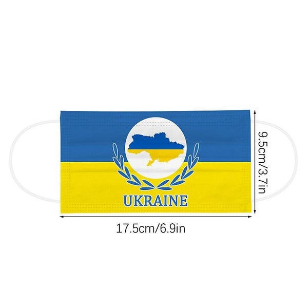 30pcs Ukraine Flag Face Mask Premium Face Mask Ukraine Map Ukraine Love Carousel 4