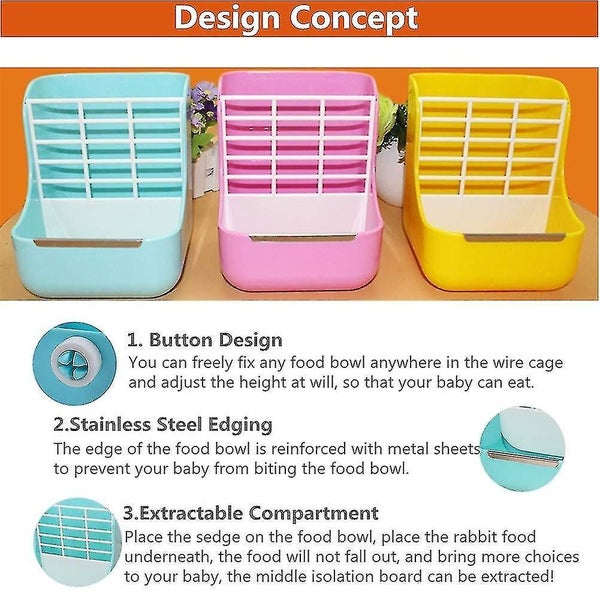 Plastic Rabbit Feeder Guinea Pig Hay Feeder Guinea Pig Hay Feeder Chinchilla F Carousel 5