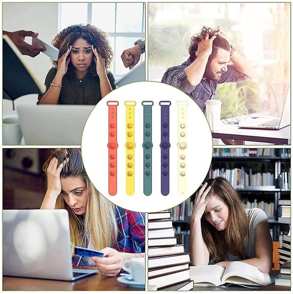 5pcs Fidget Sensory Toy stress Reliever Push Pop Fidget Toy For Kids Carousel 2